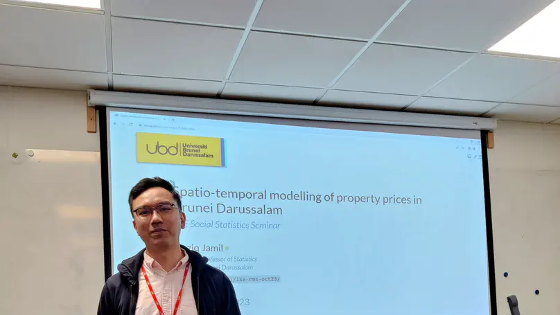 Spatio-temporal modelling of property prices in Brunei Darussalam